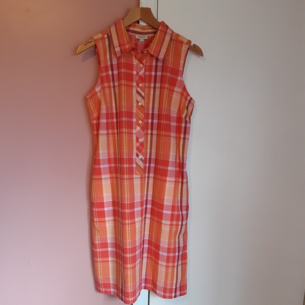Talbots plaid dress NWOT